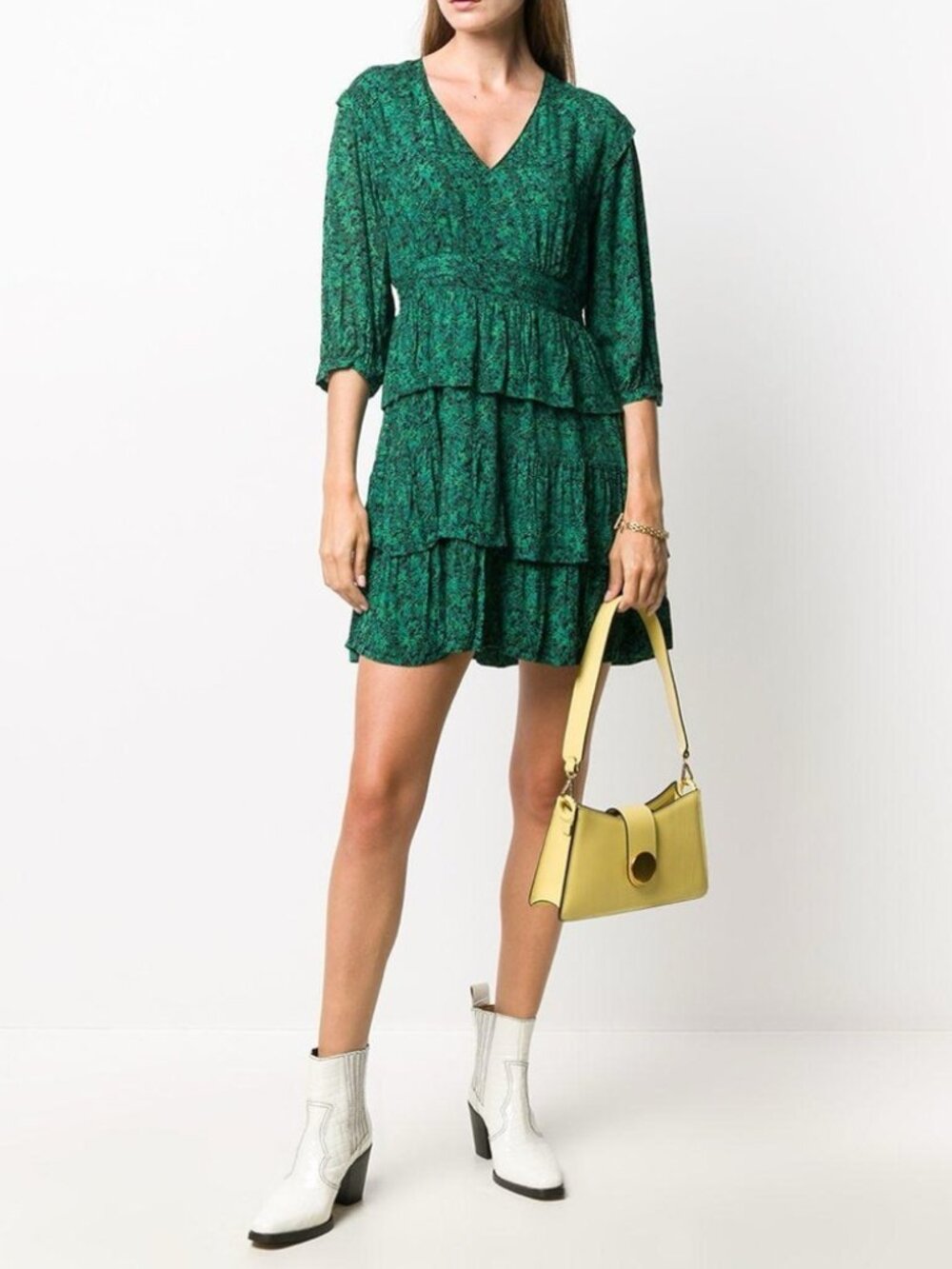 BA&SH Nina tiered Mini Dress